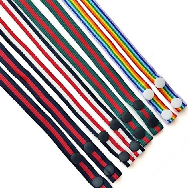 8개) 삼선리본 마스크 스트랩 걸이 분실방지 고정 목걸이줄