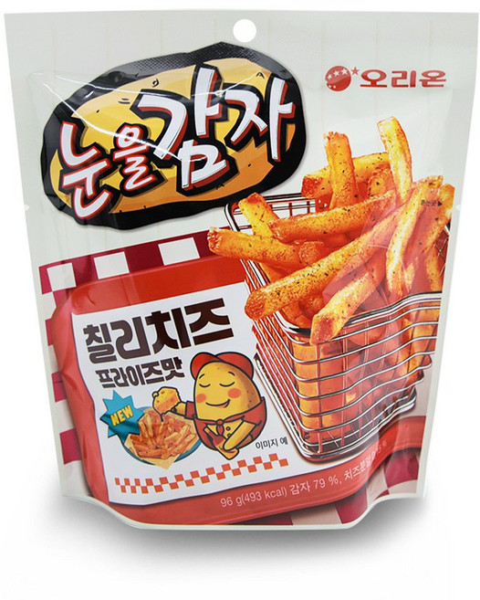 오리온 눈을감자 칠리치즈 프라이즈맛 96g, 1개