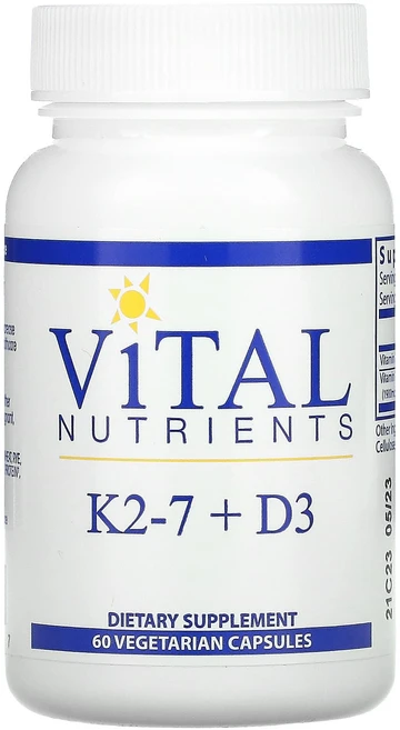 바이탈 뉴트리언트 K2-7 + D3 베지 캡슐 60정, 1개 - 쿠팡