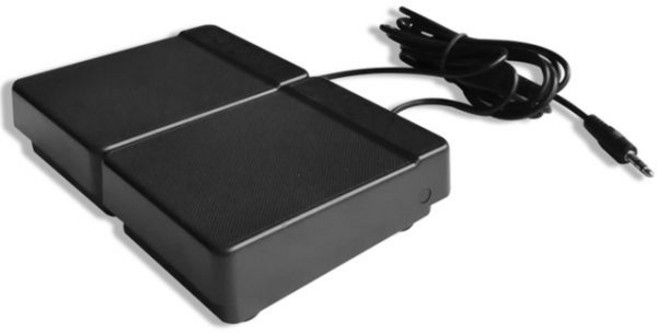 연습용전자드럼 6.35mm 잭 서스테인 페달 저소음 미끄럼 방지 베이스 61 키 88 전자 피아노 키보드 음악 액세서리, black, 1개