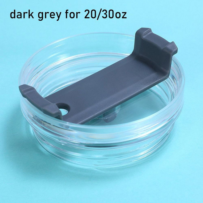 빨대커버 교체용 병 커버 스플래시 방지 멀티컬러 컵 캡 20/30oz 591/890ml 플라스틱 뚜껑 Tyeso 1, darkgrey for 20 30oz, 1개