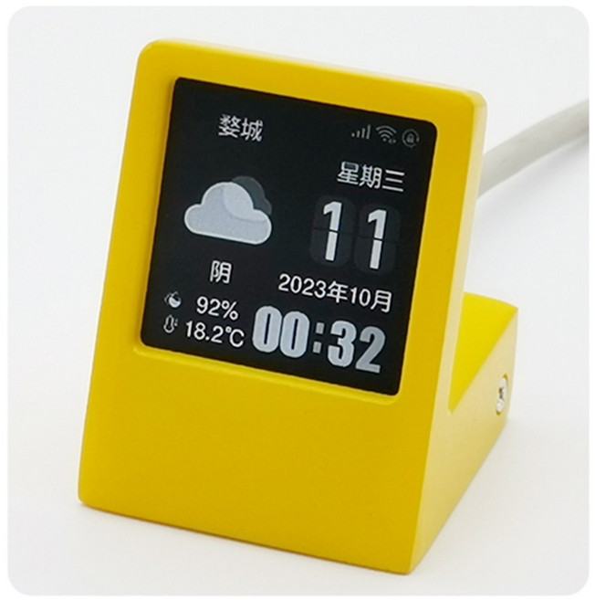 탁상 시계 WIFI 네트워크 모듈 RGB 새로운 USB 인치 가있는 0, SD1-XLP_DATE 옐로우