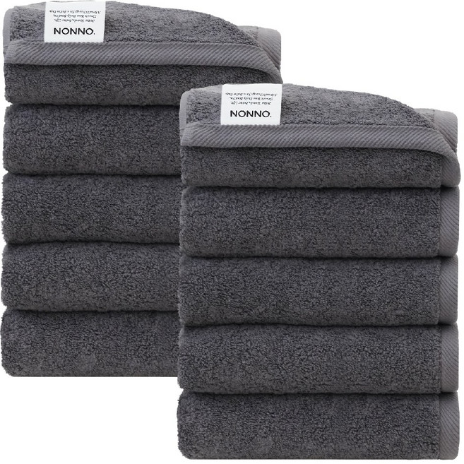 NONNO 국내생산 호텔수건 200g 40수 코마사, 진그레이, 10개