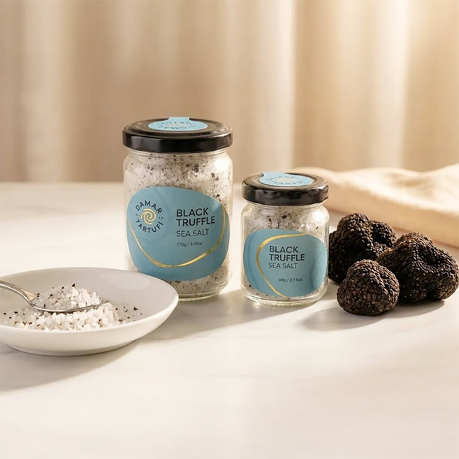 다마르타르투피 블랙 트러플 소금 [원물 5% 함유 천일염], 1개, 60g