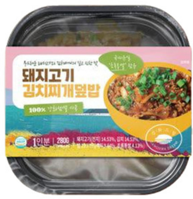 강화드림 돼지고기 김치찌개덮밥 280g, 1개