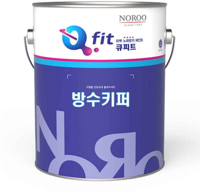 노루페인트 수성벽면용 탄성 방수도료 방수키퍼, 1개, 4L, 백색 무광