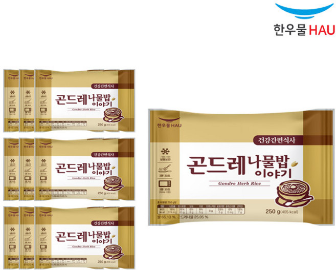 [자연맘스토리] 한우물 곤드레 나물밥 250g x 10개