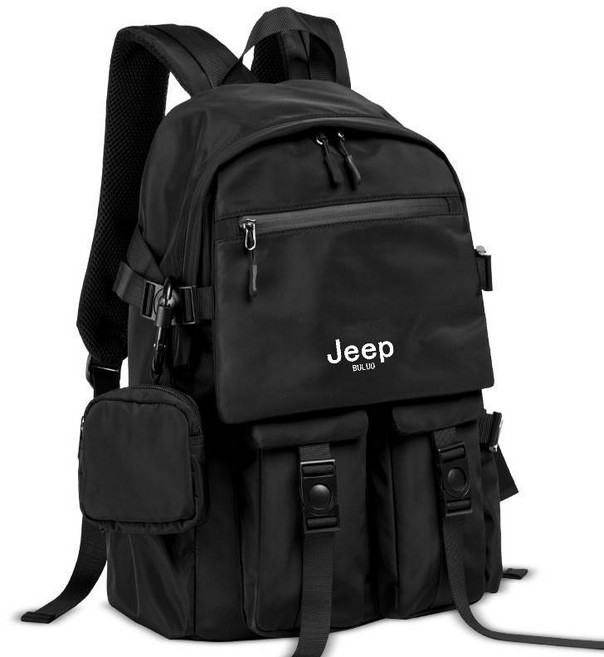 JEEP BULUO 대형 브랜드 백팩 남성 여사 패션 검은색 대학생 중학생 책가방 여행 자전거 가 벼 운 대용량 노트북 컴퓨터 배낭