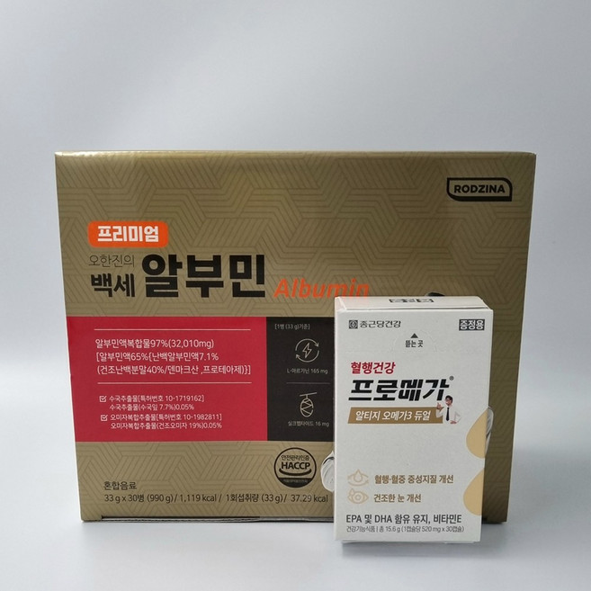 프리미엄 오한진의 백세알부민, 1개, 30