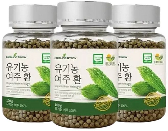 힐링스토리 국산 여주환 100g 3통, 3개