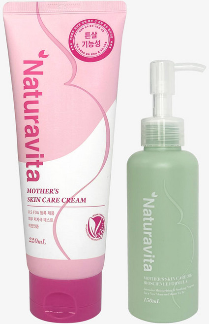 나투라비타 마더스케어 튼살크림 220ml + 오일150ml 혼합구성, 1개