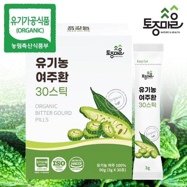 토종마을 유기농 여주환 30p, 90g, 1개