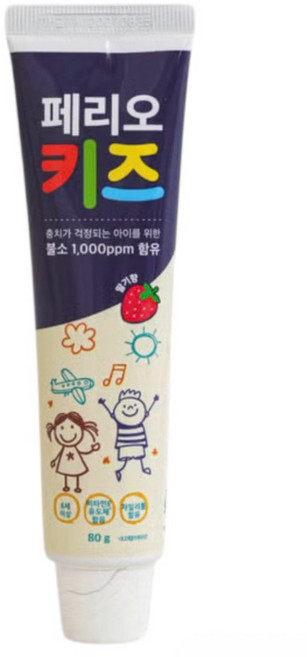 페리오 키즈 치약 80 g 딸기 향, 3개, 80g