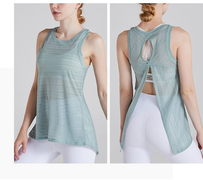 요가 트레이닝 상의 민소매 티셔츠 트레이닝복 SH809
