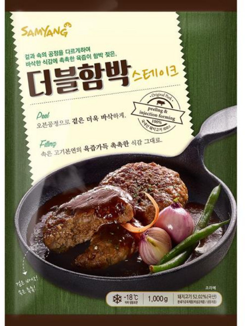 (삼양)더블함박스테이크 1k, 1kg, 1개