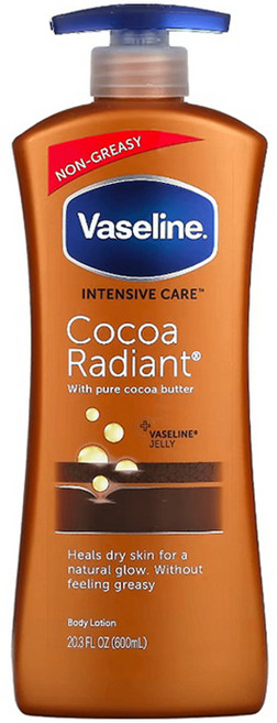 바세린 인텐시브 케어 코코아 레이디언트 바디 로션, 600ml, 1개
