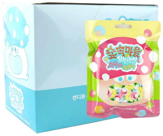 숲속마을 버섯모양 사우어젤리600g, 1개, 600g - 쿠팡