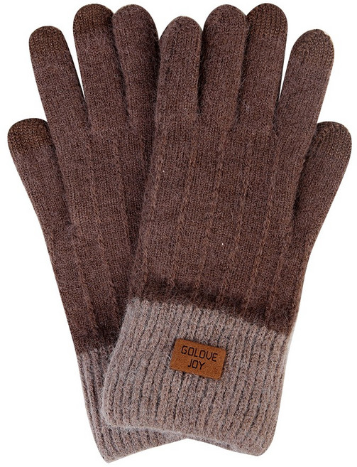 투톤 기모 터치장갑 스마트폰장갑 겨울장갑 니트장갑 자전거 커플 기모 울 털장갑 워머 글로브