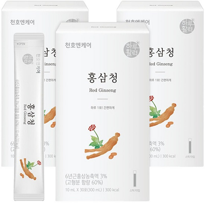 천호엔케어 홍삼청, 300ml, 3개