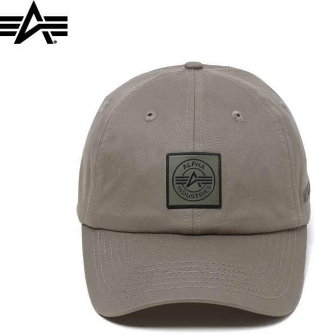 Alpha Industries 남녀 공용 군풍 알파벳 순색 야구 모자 1098LXM