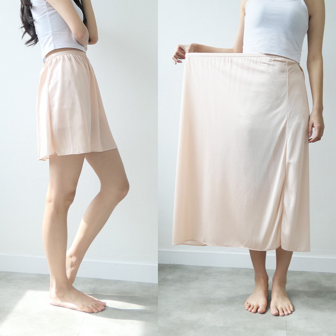 바른속옷 국산 인견 속치마 3부 5부 7부