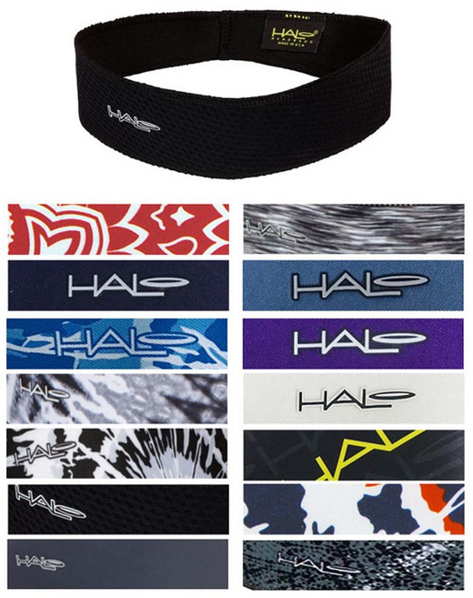 할로 미국 스포츠 헤어밴드 와이드 풀오버 2인치 HALO 헬스 런닝 등산 테니스 축구 풋살 헤드밴드, Black, 1개
