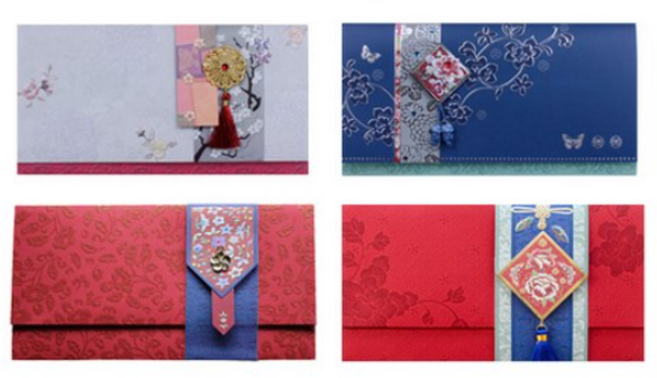 솜씨카드 한국전통 용돈 봉투 4종 세트, ALL MIX, 1세트