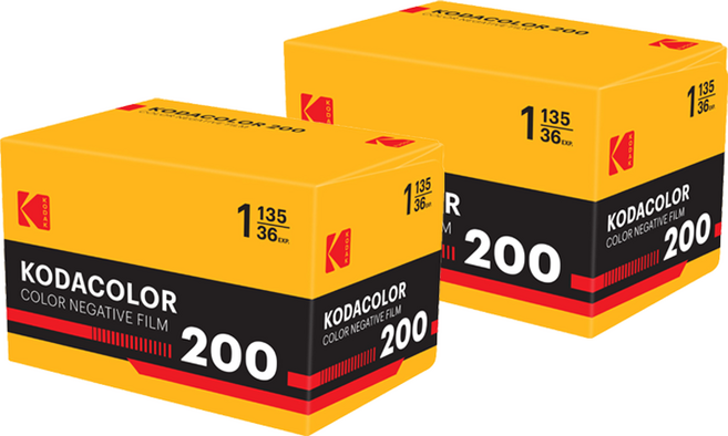 코닥 코다컬러 200 36장 컬러필름 + 프레드폴현상소 현상스캔, 2세트