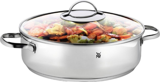 WMF 전골냄비 인덕션용냄비 서빙모어팬 코팅 28cm 5L, 1개, 스테인레스