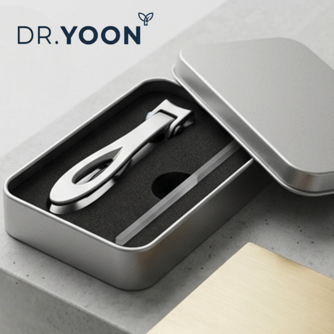 닥터윤 무좀 발톱깎이 두꺼운 발톱 내성발톱 무좀발톱 전문가용, 1개, 실버