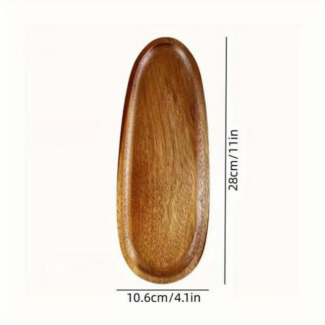 일본접시 트레이 고가 과일 스낵 멀티 나무 단단한 사이즈 접시 공장, 6인치, 1개, Long octagonal