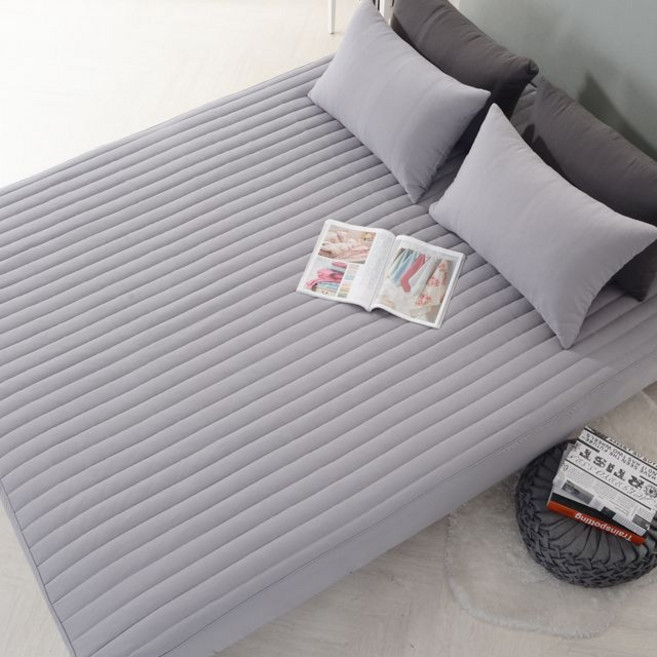 노블 누빔 매트리스커버 침대커버 매트커버(싱글~킹), 그레이