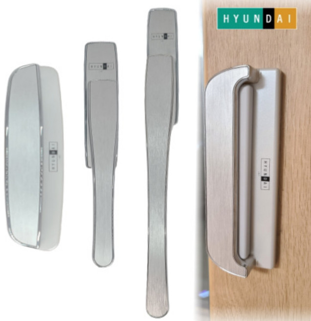 한화 현대 샷시 손잡이 오토락 셀프 교체, 1-1) 그립형 LOW 블랙, 좌측 (창문 왼쪽), 1개