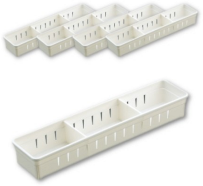 서랍정리 트레이 화이트 슬림, 10개