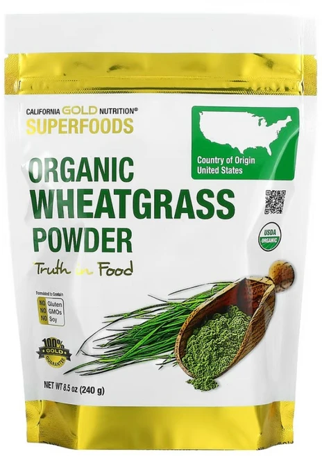 캘리포니아 골드 유기농 밀싹 분말 Wheat Grass Powder 240g(8.5oz), 1개 - 쿠팡