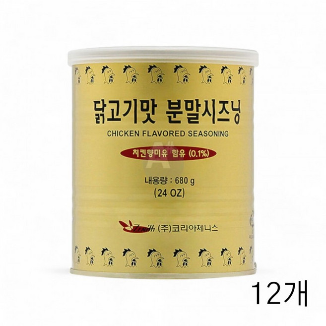 제니스코리아 닭고기맛 분말시즈닝 680g X 12개 닭가루 씨즈닝 치킨가루 치킨베이스 음식점 닭요리, 1개, 1g