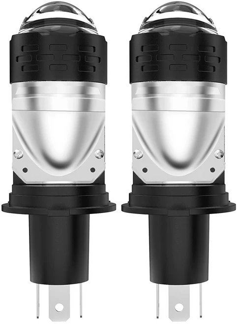 듀얼비전 미니 소형 호환 프로젝터 H4 렌즈 LED 자동차 헤드라이트 전구 4800000LM 4500W CANBUS 램프 하, 02 6500K, 01 H4/9003/HB2 하이/로, 01 RHD