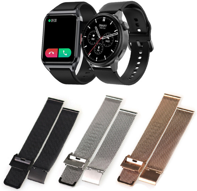 에코너 렉쏘N3 스마트워치 N1 스트랩 메쉬 호환줄 이중버클, 2. ME18RGD20 로즈골드