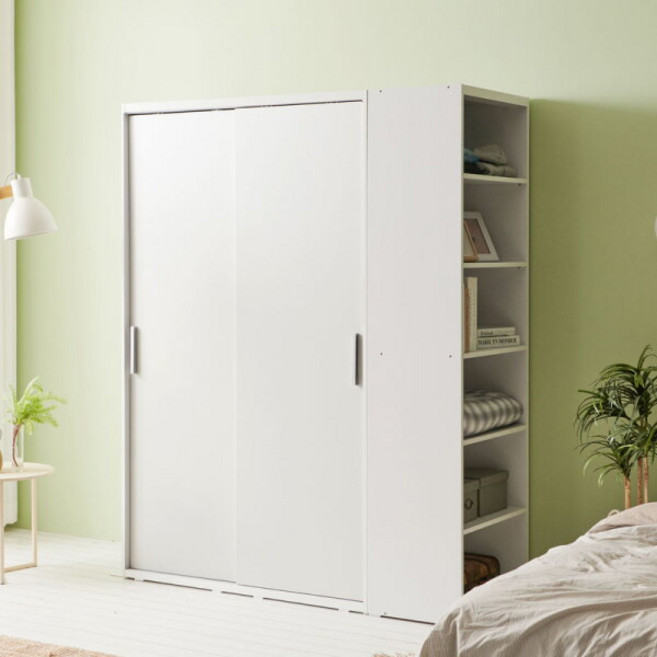 [라자가구] 비바 빅 1600 슬라이딩 옷장+측면장 LJY203, 상세 설명 참조