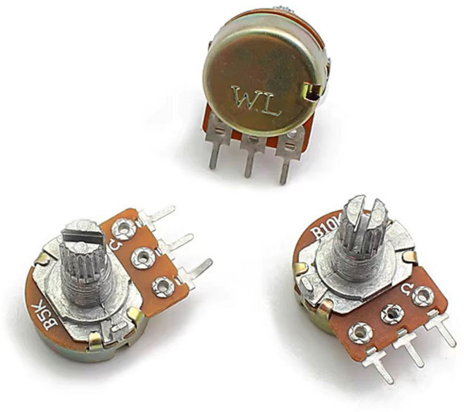 WH148 3P 15MM 가변저항 볼륨 트리머 1K 5K 10K 20K 50K 100K 옴, 가변저항 1K