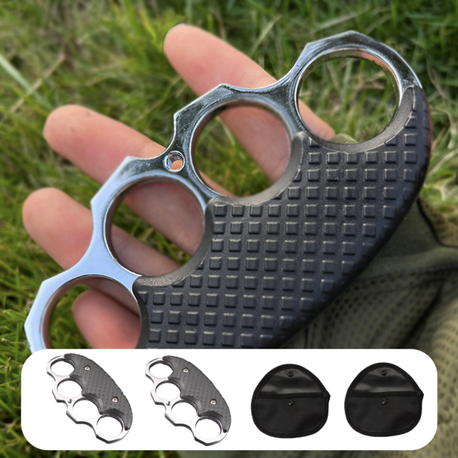 하우온 호신용품 고강도 1+1 호신용너클, 2개+정품케이스