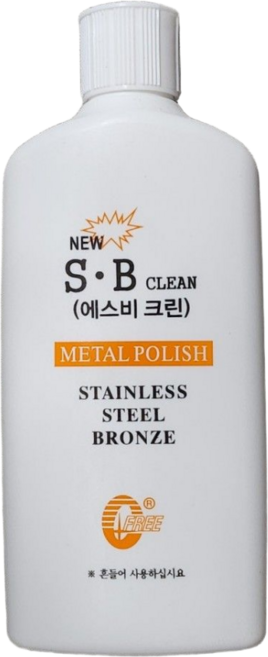 에스비크린 금속 광택 크리너 기름때 스테인레스 알루미늄 광택제, 400ml, 1개