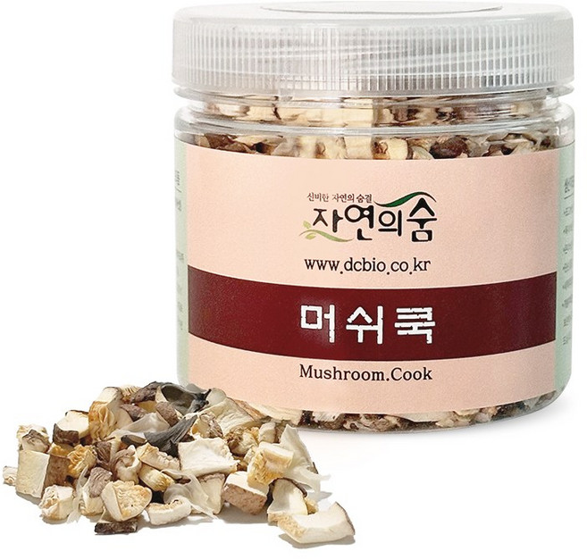 [자연의숨] [국내산] [무농약] 건표고버섯 건조버섯모듬 머쉬쿡 50g 표고깍두기 표고칩, 1개