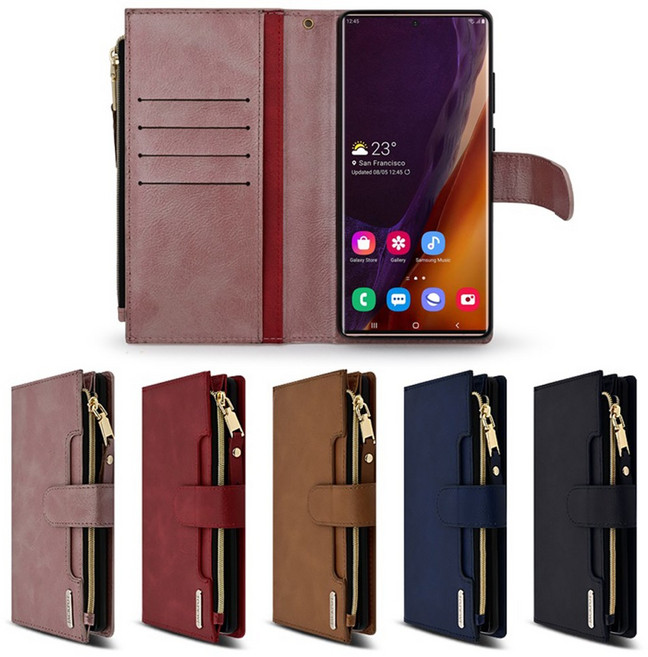 잭팟 지퍼 지갑 다이어리 케이스