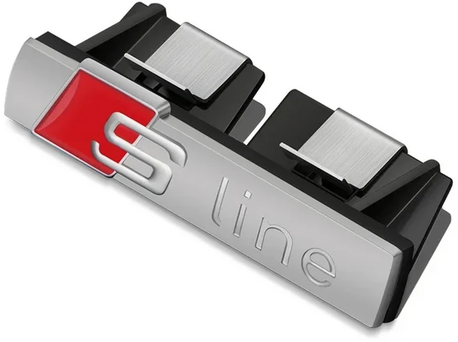 자동차 용품 엠블럼 그릴 프론트 후드 배지 아우디 Sline RS A3 A4 B8 8P 8V B6 A5 A6 C7 Q5 B9 B7 C6 A1 Q, 01 Matte Silver-Net