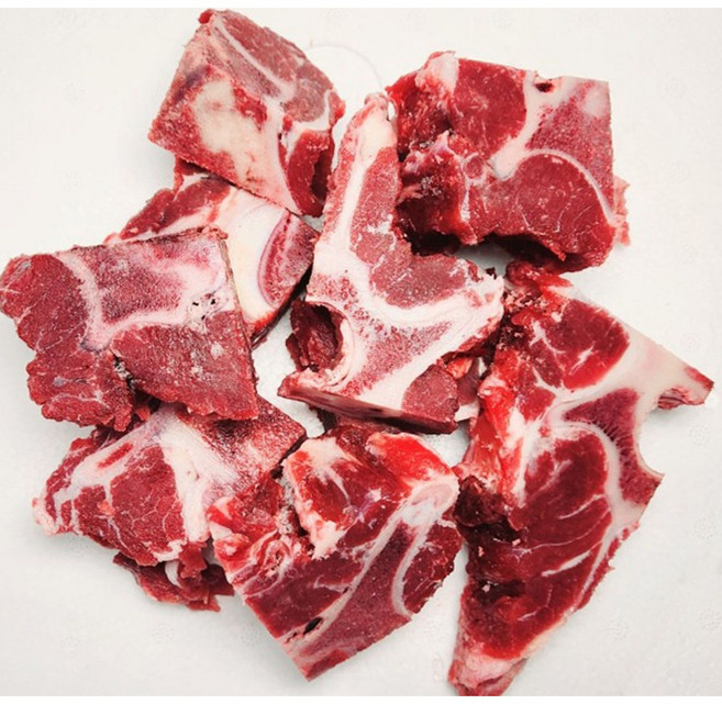 [행복미트] 호주산 청정우 소고기 목뼈 목초사육우 할랄인증 소뼈 곰탕용 몸보신탕용 2kg [당일발송], 1개