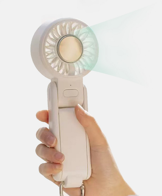 [25년 신상] 급속 냉각 무선 휴대용 핸디형 선풍기 손선풍기 손풍기 얼음찜질 선풍기 핸디형 선풍기USB 선풍기 BLDC 핸디형 선풍기, 화이트