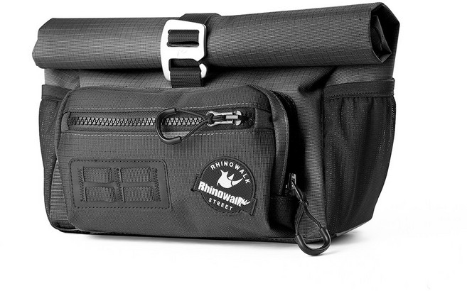 라이노워크 브롬톤 자전거 핸들가방 4L 프론트백 핸들바 가방 BCT0201, 1개, 블랙