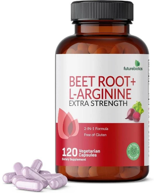 Futurebiotics 뿌리 + L-아르기닌 2000 MG 베지 캡슐 120정, 120 Count (Pack of 1), 1개 - 쿠팡