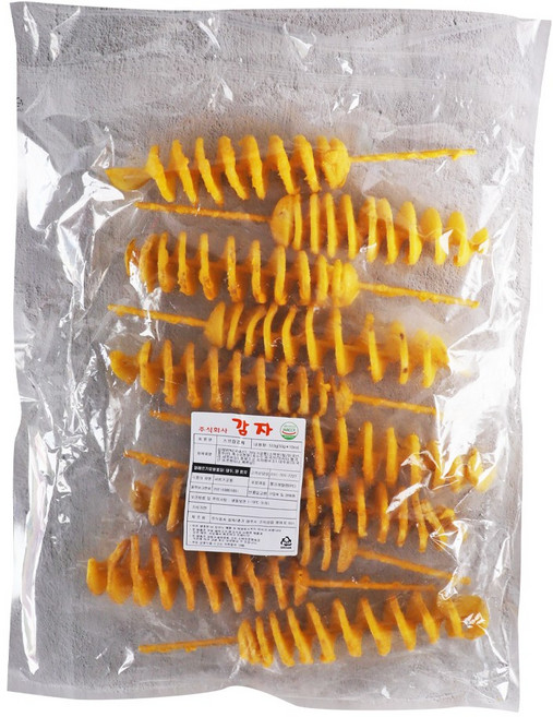 푸드올마켓_ 삼원 튀김스프링 회오리감자 500g/ 냉동/토네이도 감자, 500g, 1개